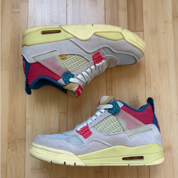 Nike Air Jordan 4 Retro x Union LA \'Guava Ice\' Sneakers DC9533-800 Men\'s Size 6 main image 12